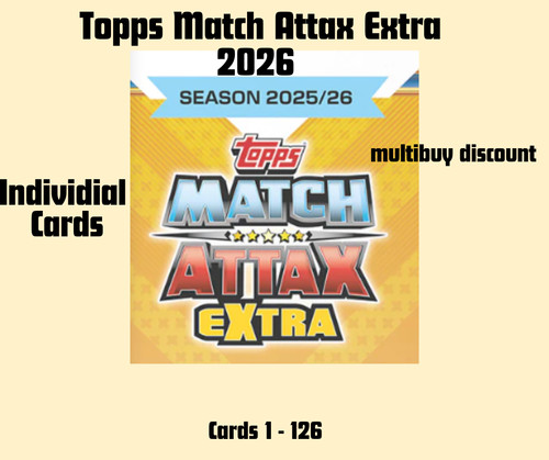 Match attax extra 2026 topps - attax,